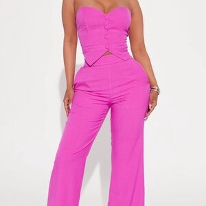 Elegant Pink Women's Jumpsuit